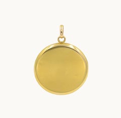 Victorian Sapphire Diamond 14 Karat Gold Clover Locket