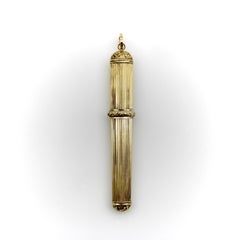 Victorian 14K Gold Dutch Reeded Needled Case