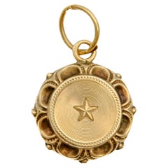 Used Victorian 14K Gold Locket Charm Pendant