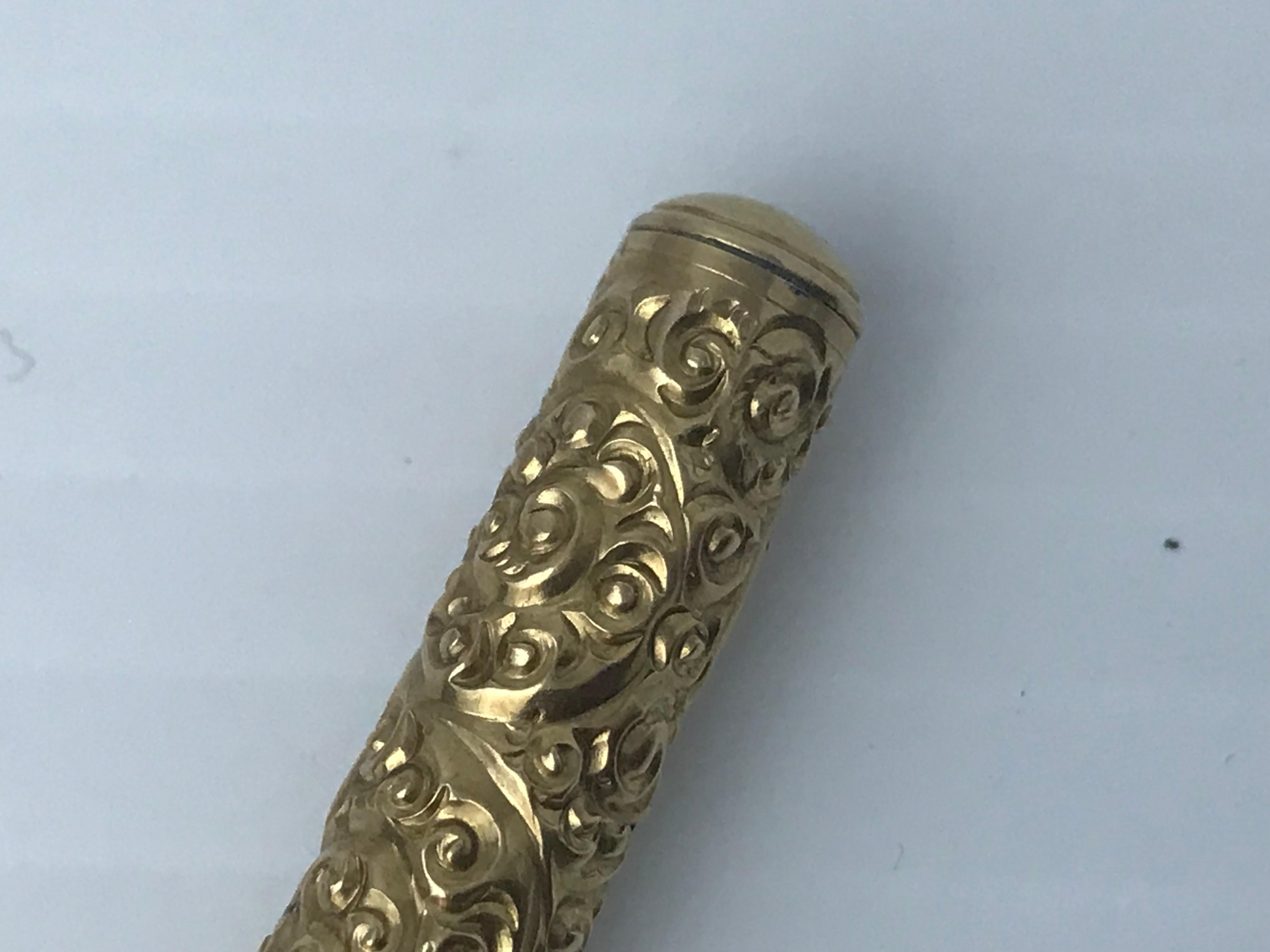 Der viktorianische 14k Goldstift im Angebot 3
