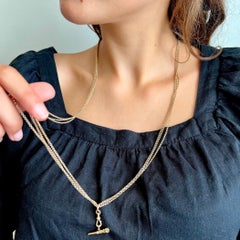 Antique Victorian 14K Gold Pocket Watch Key Belcher Rolo Chain