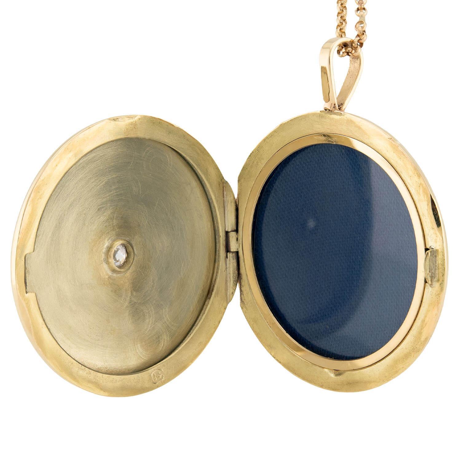 Guilloché is an engraving technique in which a very precise, intricate pattern is mechanically etched into an underlying material with very fine detail. Most commonly, the Guilloché surface was then enameled and the repetitive, intricate design