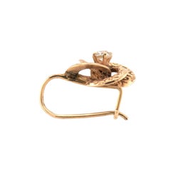 Victorian 14k Repousse Love Knot Motif Earrings