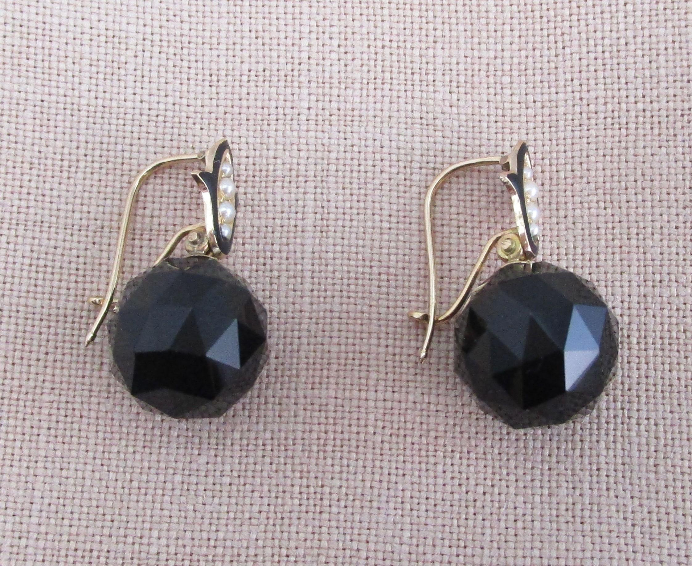 black onyx earrings gold