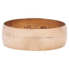 Victorian 14K Rose Gold Otsby & Barton Wide Unisex Wedding/Stackable Band