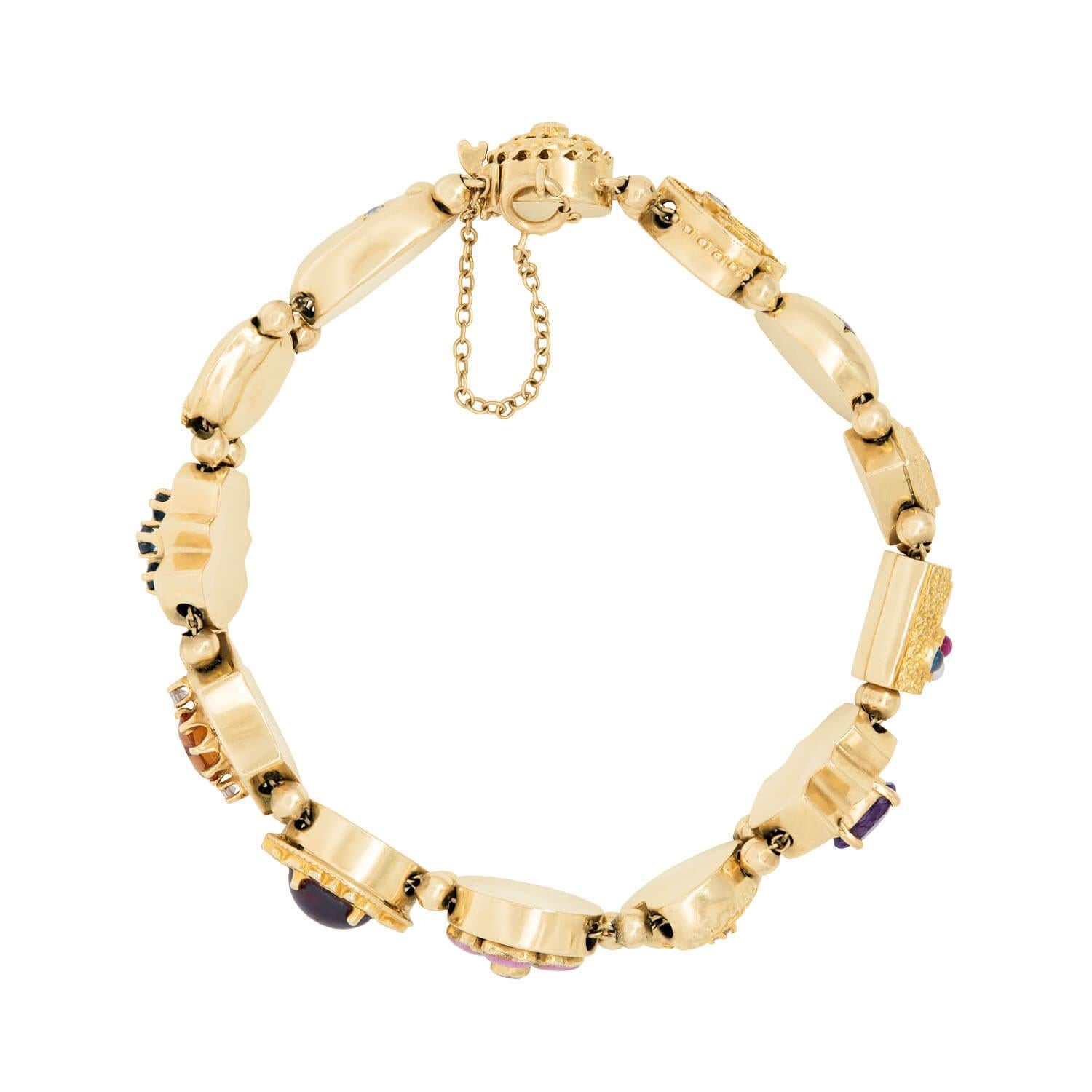 Bracelet Victorien 14k Slide Bon état - En vente à Narberth, PA