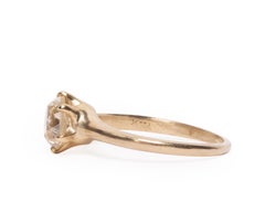 Victorian 14 Karat Yellow Gold 1.51 Old Mine Cut Solitaire Engagement Ring