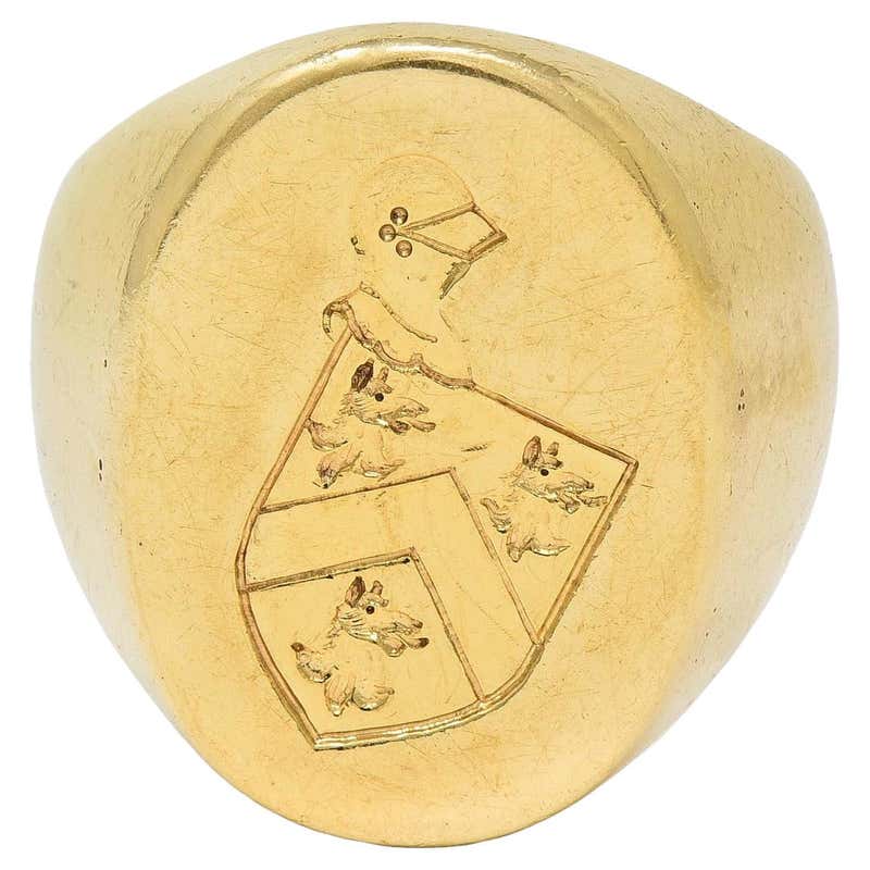 Antique Tiffany and Co. George Washington Crest Intaglio 14k Gold ...