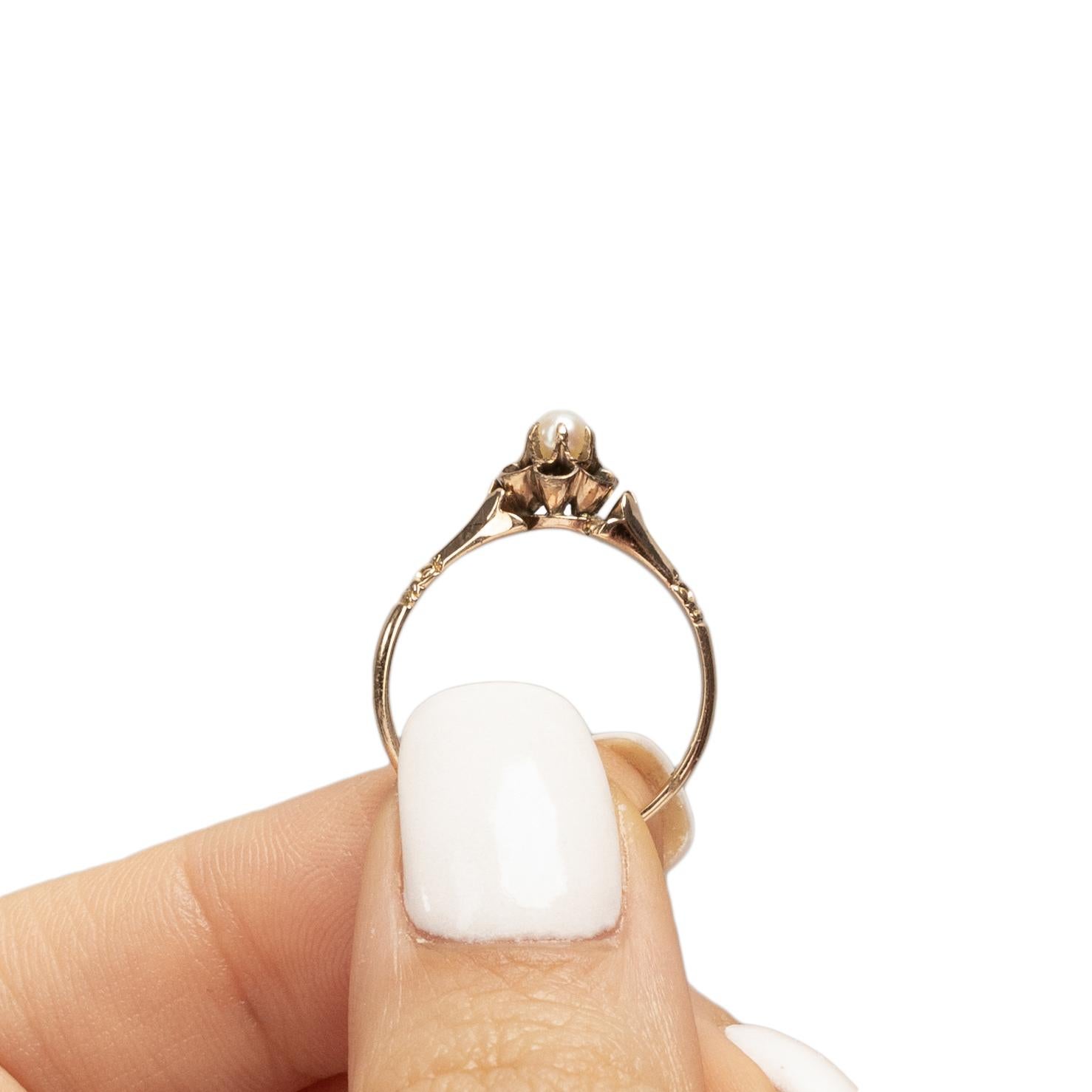 Viktorianischer viktorianischer Verlobungsring, 14 Karat Gelbgold, antiker Solitär, Schmetterling 3
