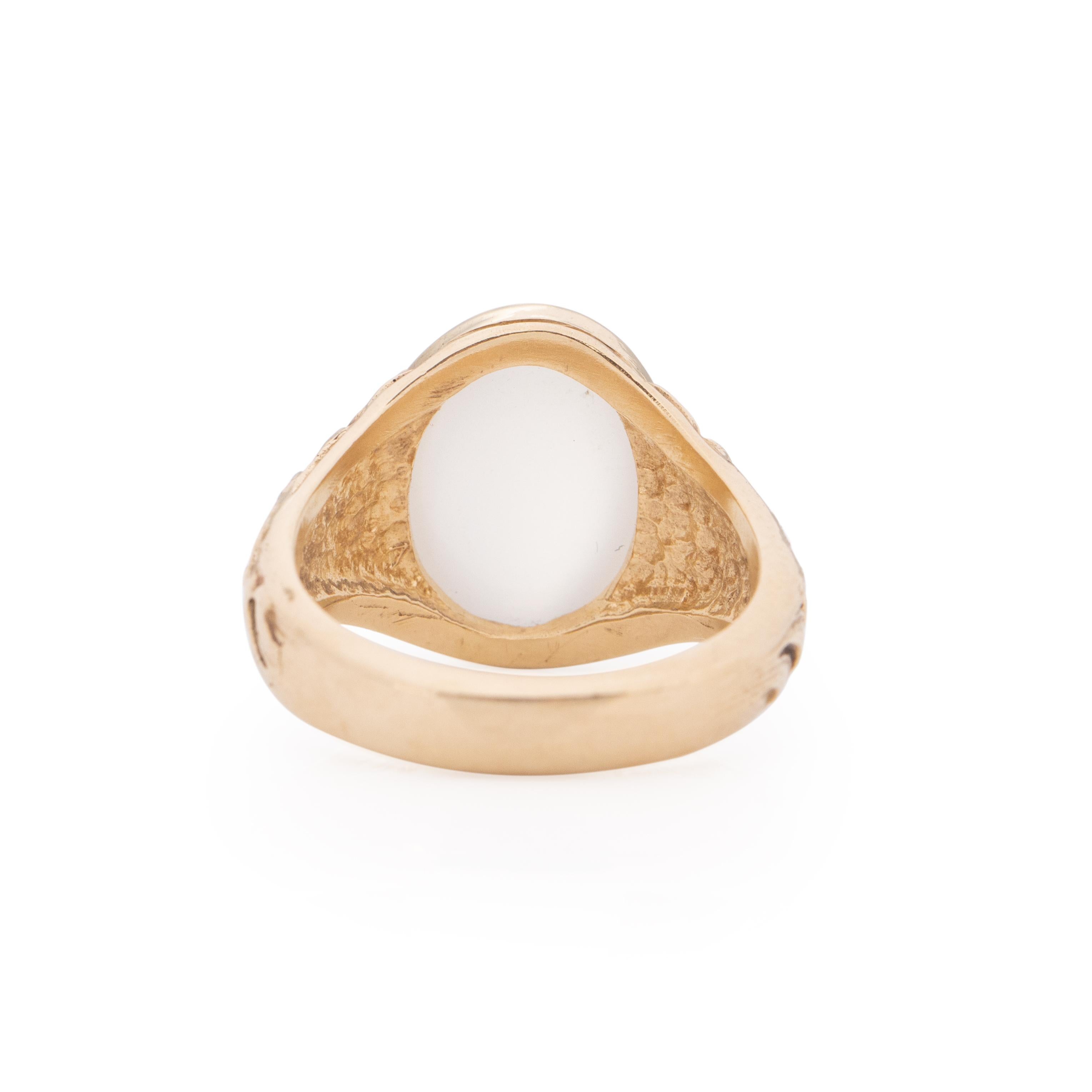 fashion carved gold ring