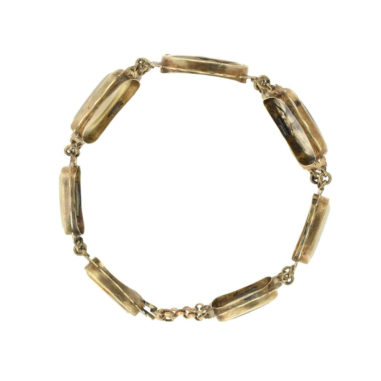 dendritic agate bracelet