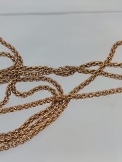 Victorian 50"  14KT Belcher Watch Chain