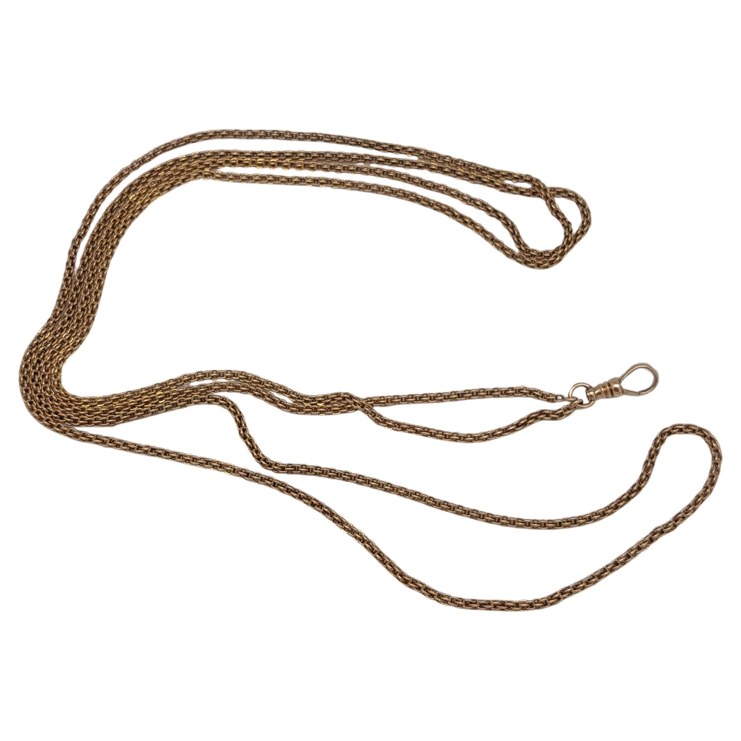 Victorian 50"  14KT Belcher Watch Chain