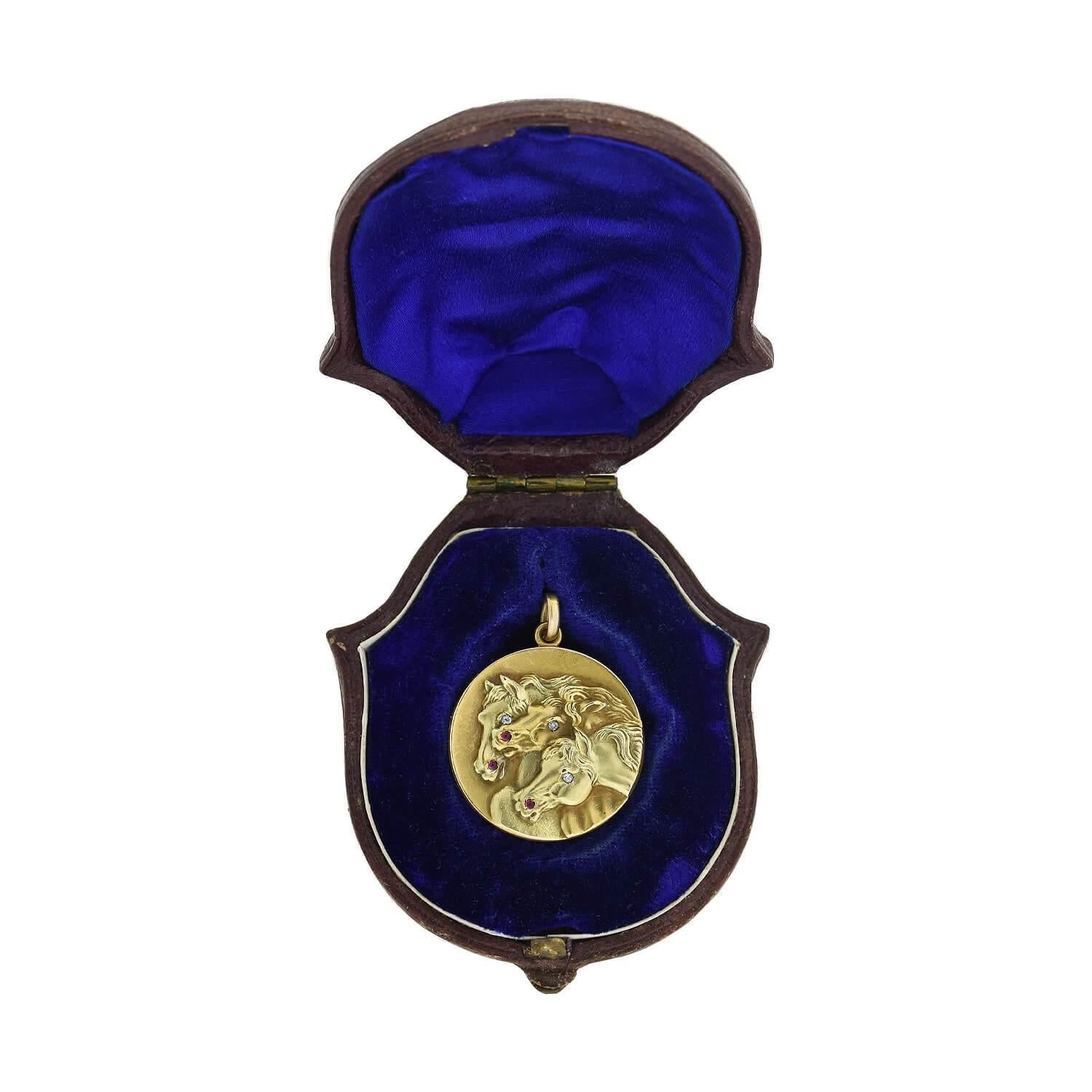 Victorian 14kt Diamond and Garnet 