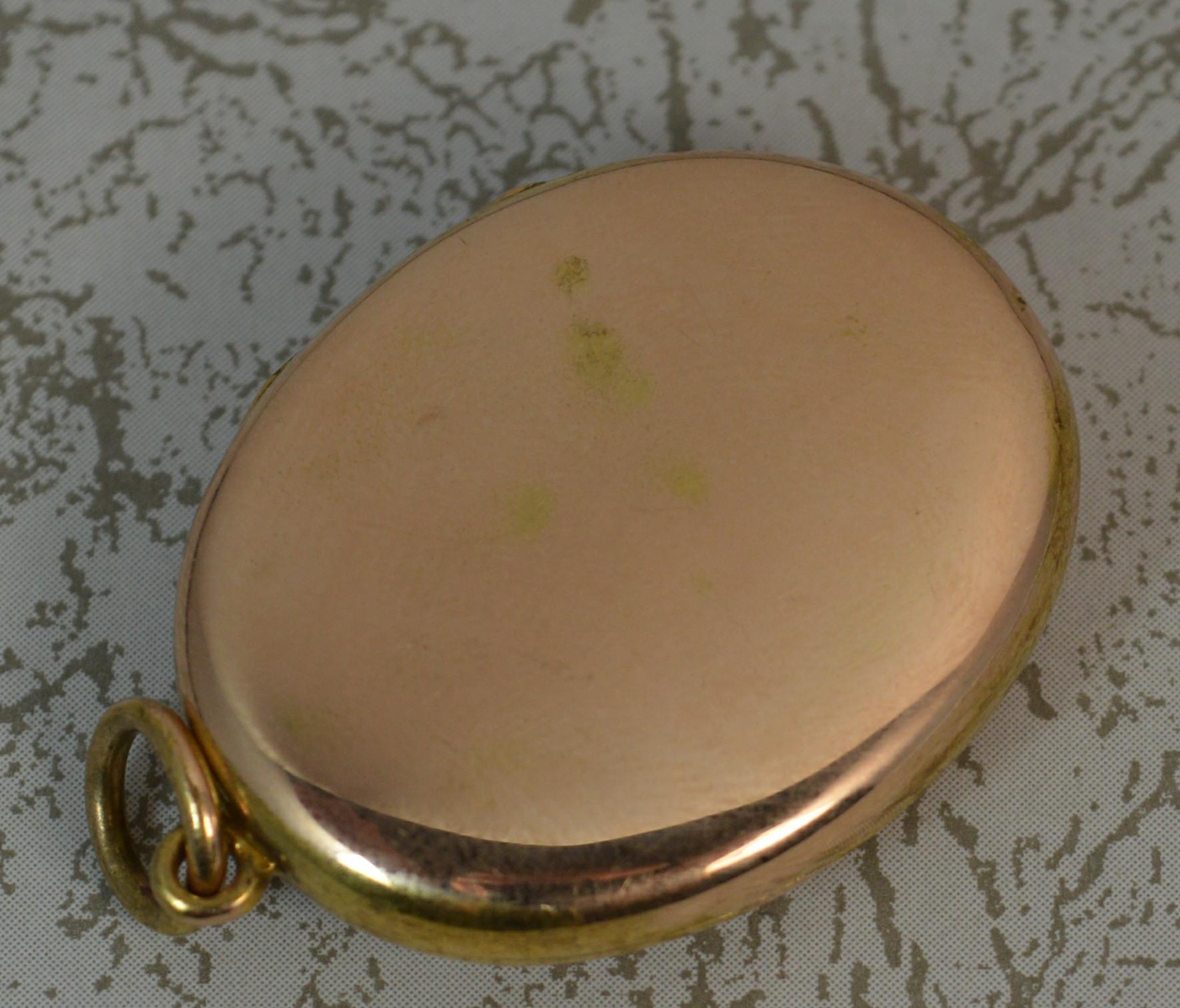 Victorian 15 Carat Gold Pearl and Enamel Cross Locket Pendant In Good Condition In St Helens, GB
