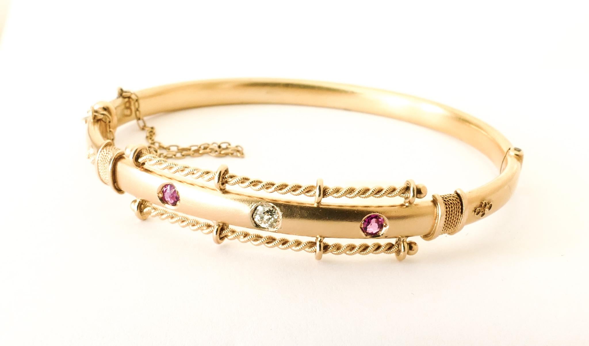 ruby diamond bangle