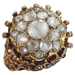 Viktorianischer Diamantring mit 1,5 Karat im Rosenschliff
