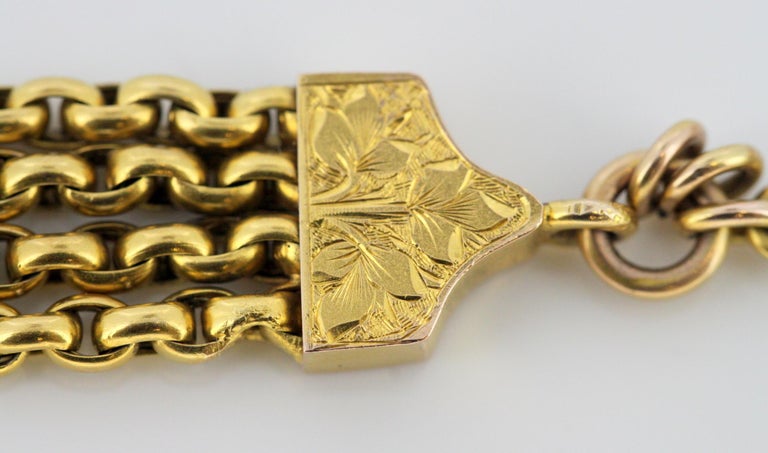 Victorian 15 Karat Gold Albert Chain by John Grinsell and
