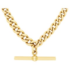 Victorian 15ct Gold Albert Chain, c.1900s