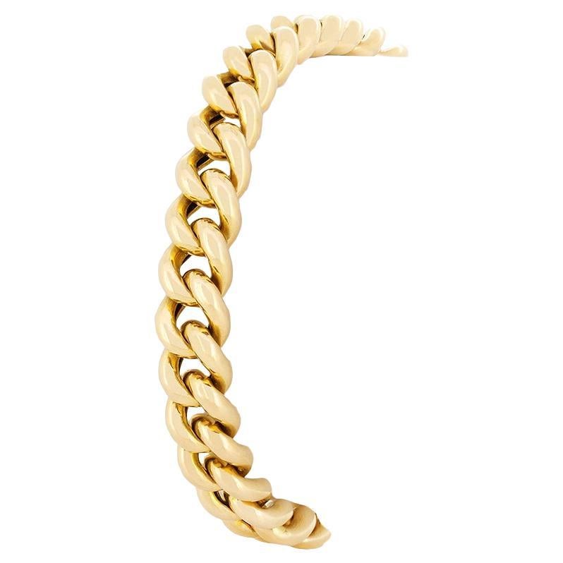 Victorian 15ct Gold Chain Bracelet, c.1880s