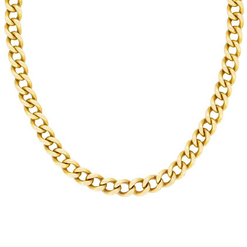 Chaîne victorienne en or 15ct, c.1900s Bon état - En vente à London, GB