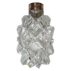 Antique Victorian 15-Carat Gold Topped Cut Glass Scent Bottle, circa 1850