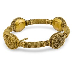 Victorian 15k Etruscan Bangle