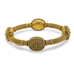 Victorian 15k Etruscan Bangle