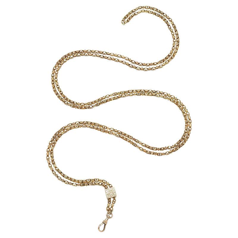 Victorian 15 Carat Gold Fancy Chain Necklace at 1stDibs | 15 carat gold ...