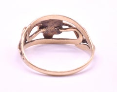 Victorian 15K Turquoise Forget Me Not Ring