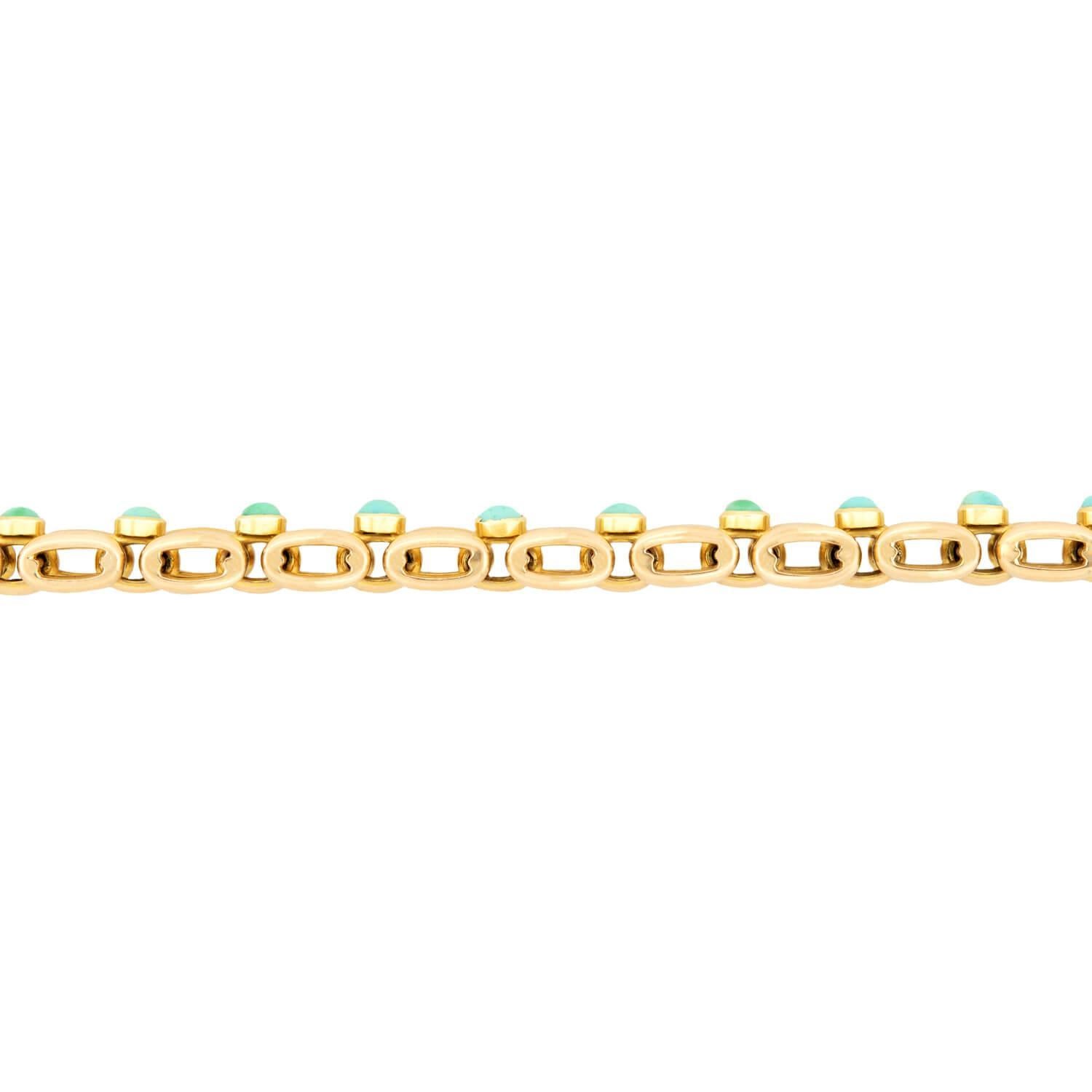 Viktorianisches 15k Türkis Line-Armband im Zustand „Gut“ im Angebot in Narberth, PA