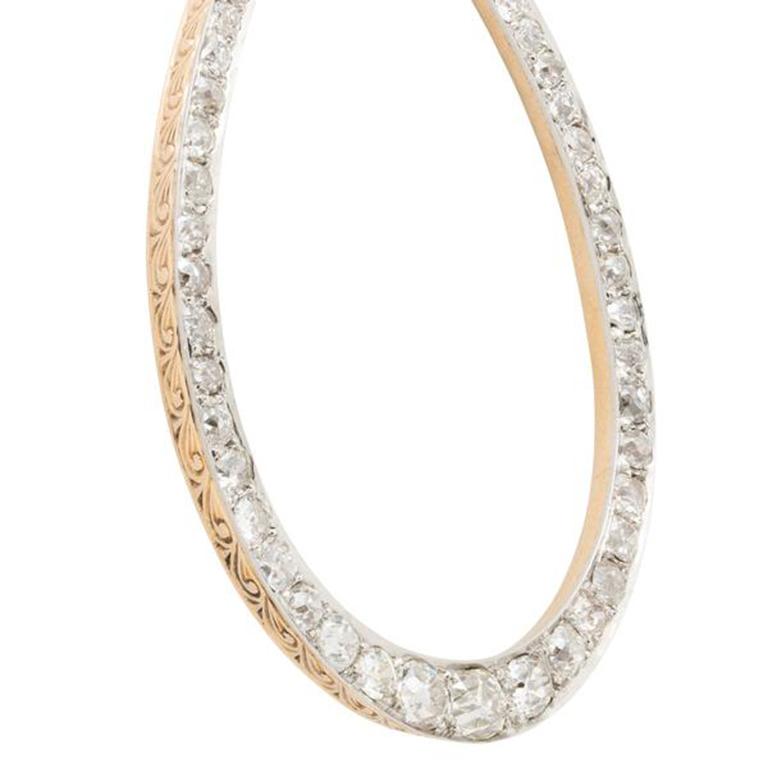 horseshoe diamond necklace