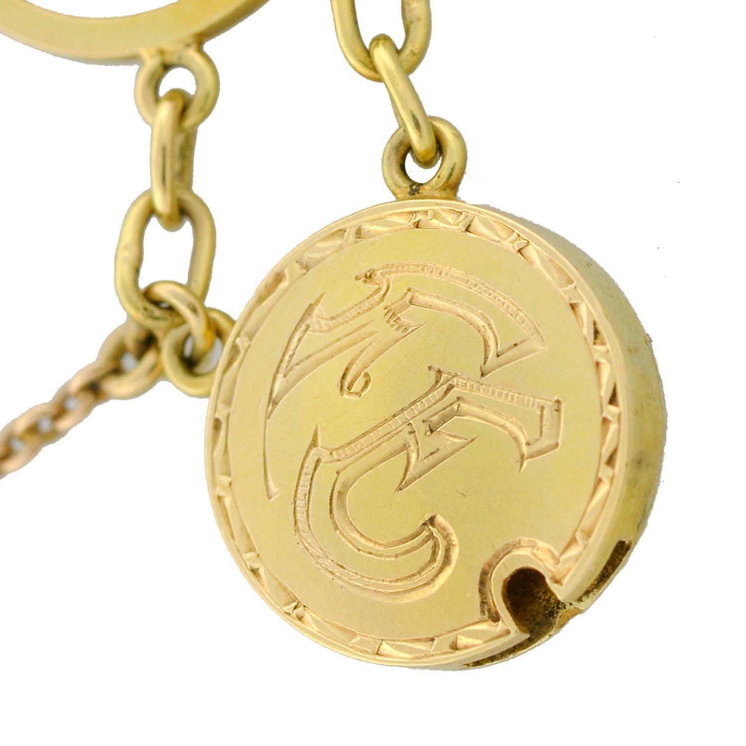 Victorian 15 Karat Genuine Gold Nugget Link Bracelet 1
