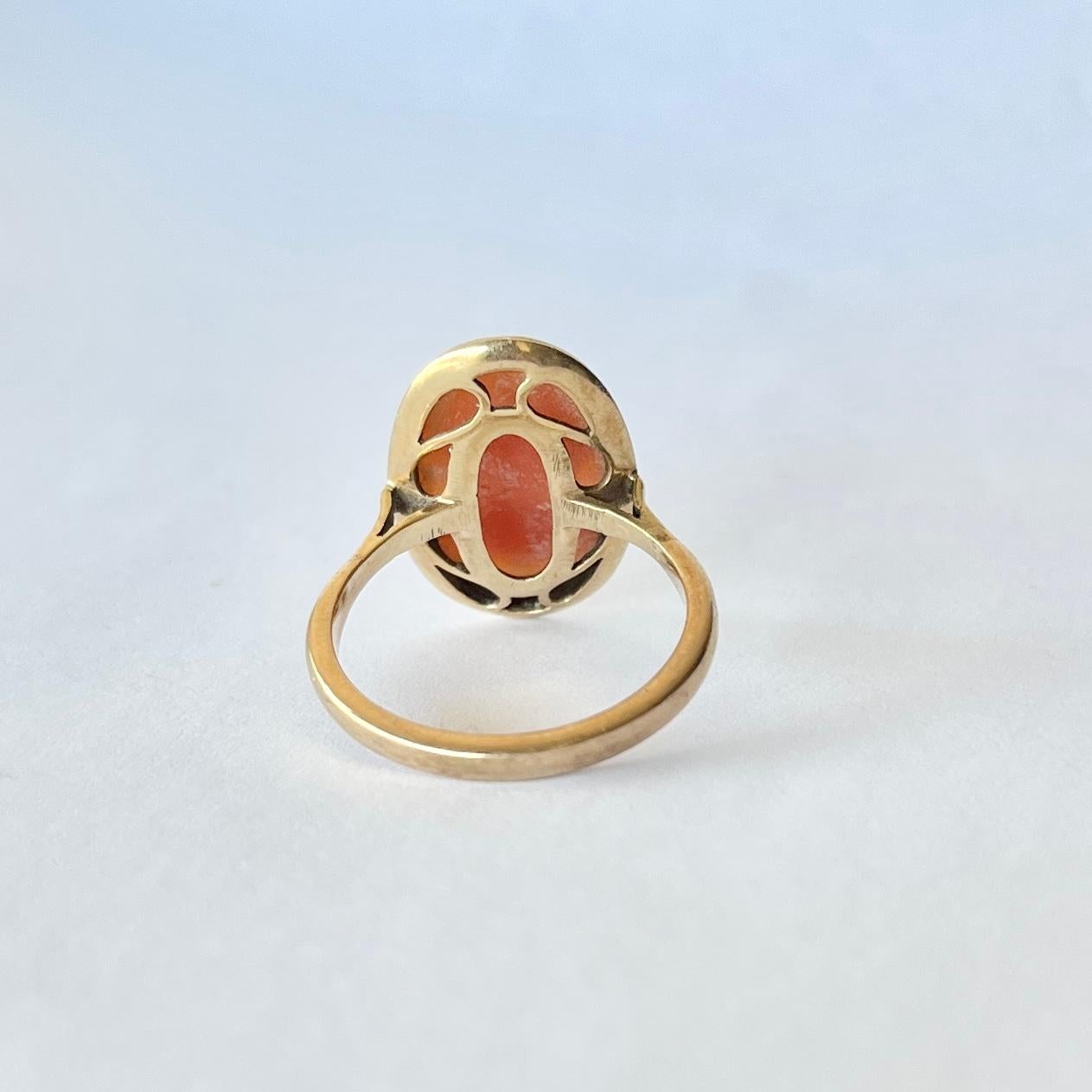 victorian cameo ring