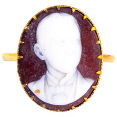 Victorian 18 Carat Gold Cameo Ring