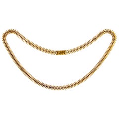 Viktorianische 18 Karat Gold Kette Halsband Halskette