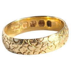 Antique Victorian 18 Carat Gold Decorative Band