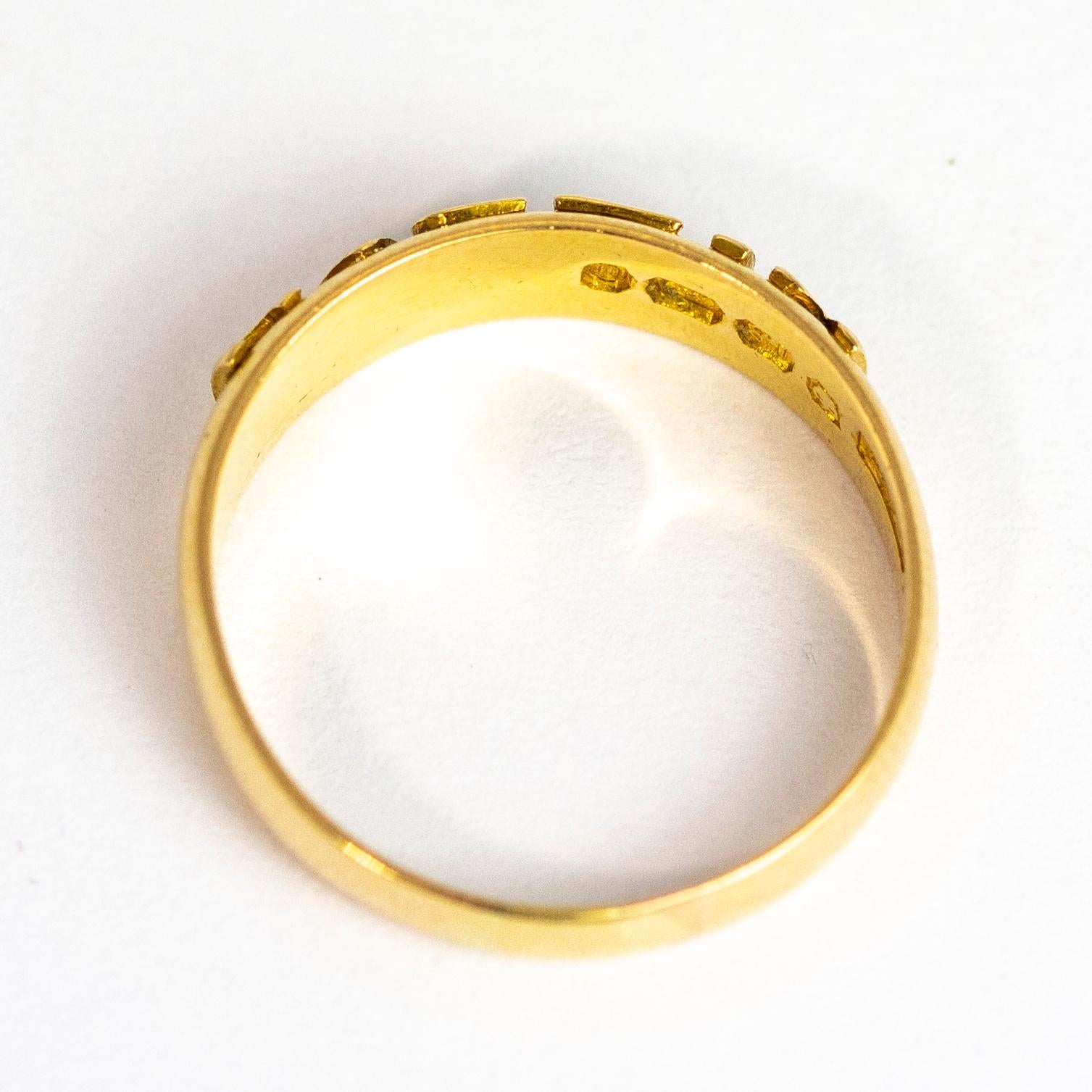 Victorian 18 Carat Gold Mizpah Ring 1