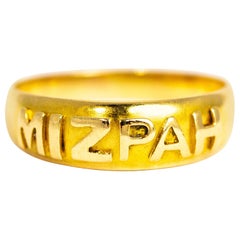 Viktorianischer 18 Karat Gold Mizpah Ring
