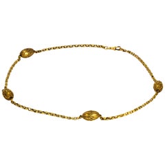 Victorian 18 Carat Gold Orb Necklace