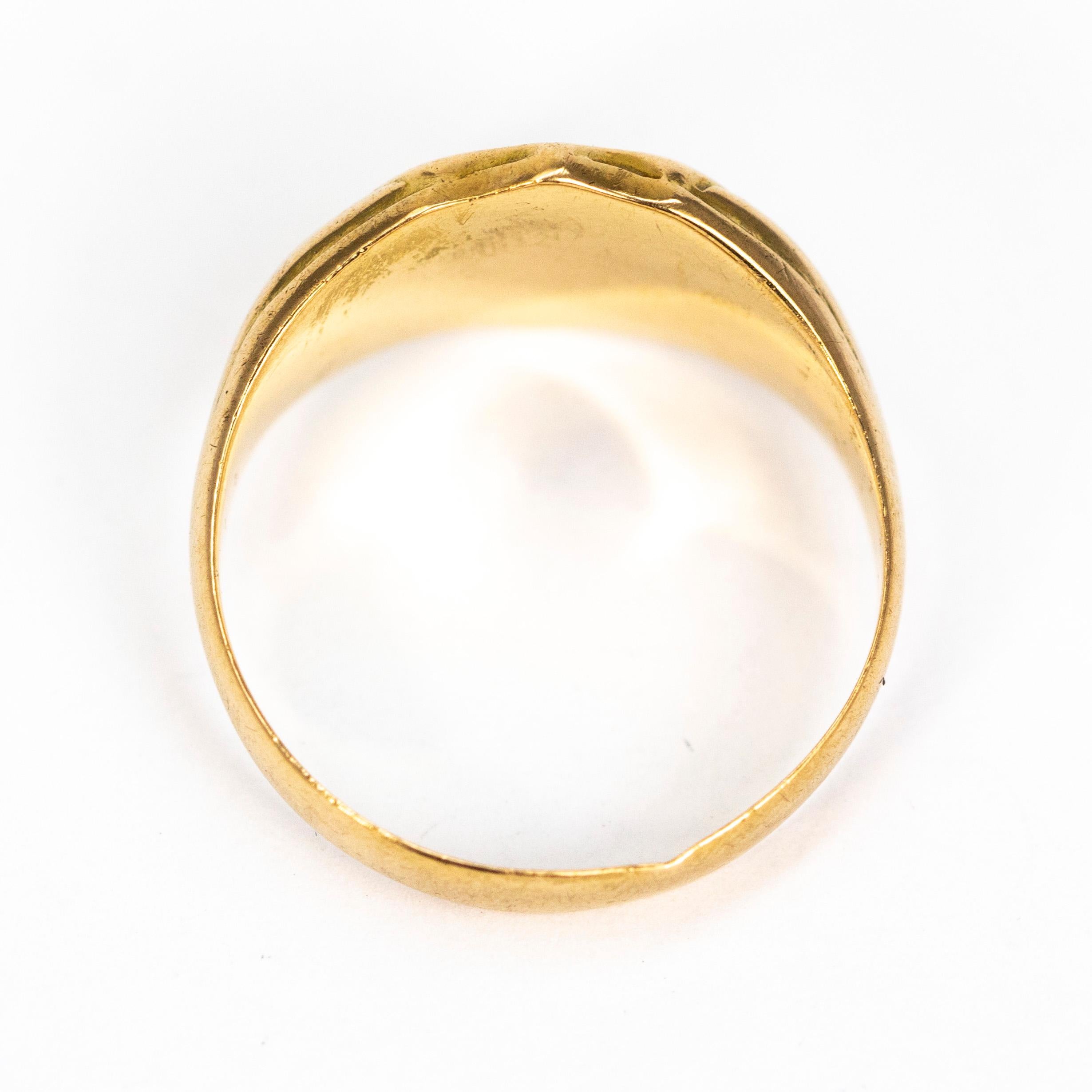 18 carat signet ring