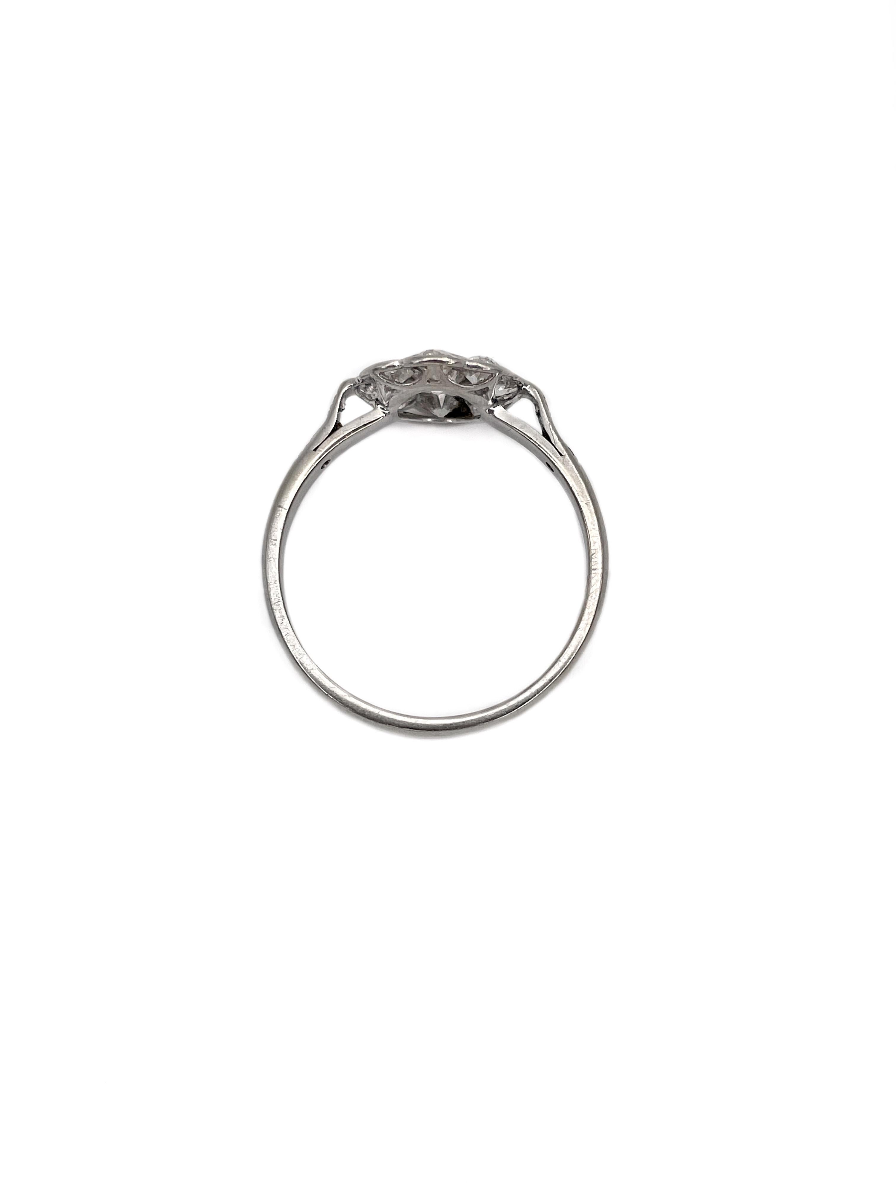 victorian cluster engagement ring