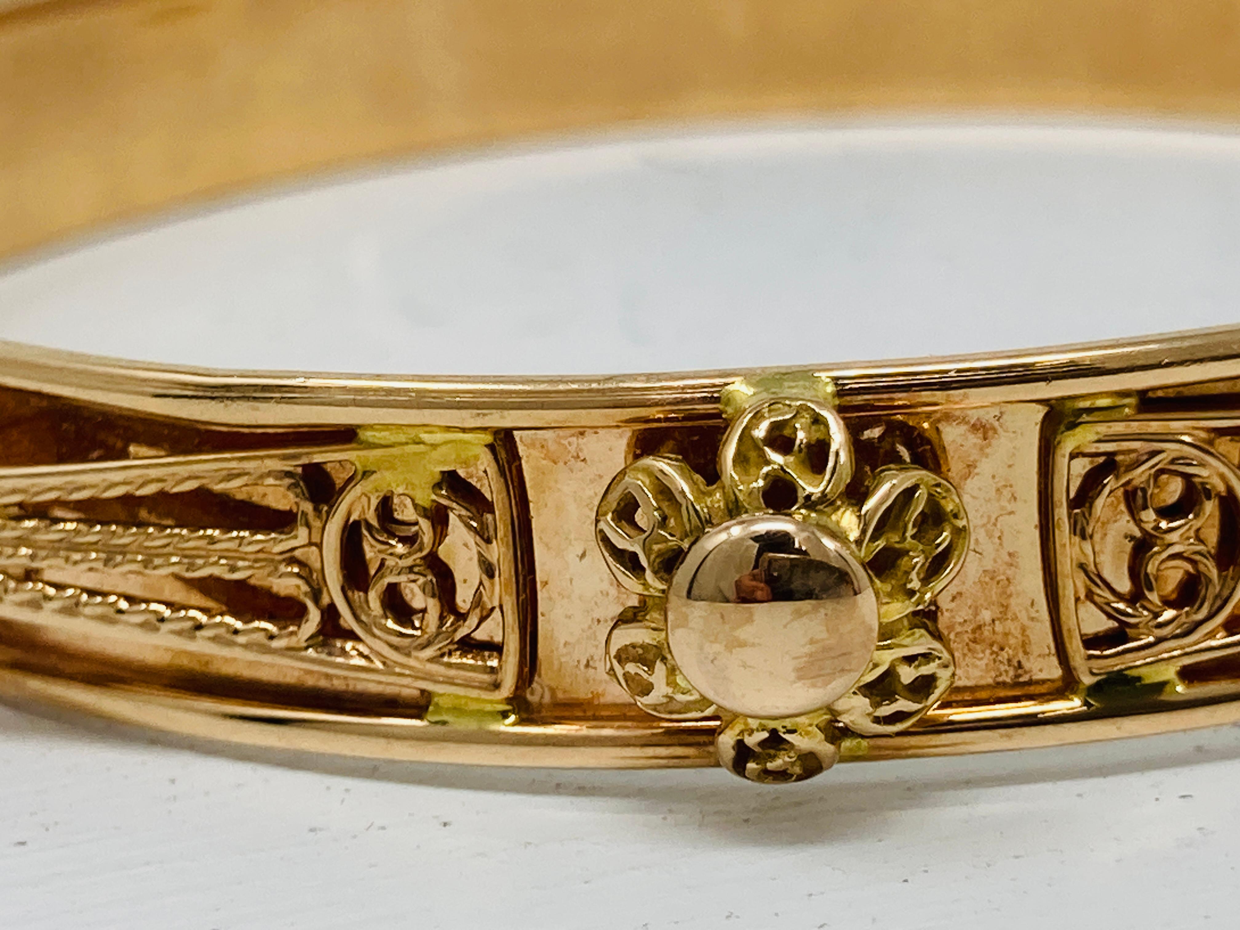 Bracciale orientale francese vittoriano in oro 18 carati in vendita 7
