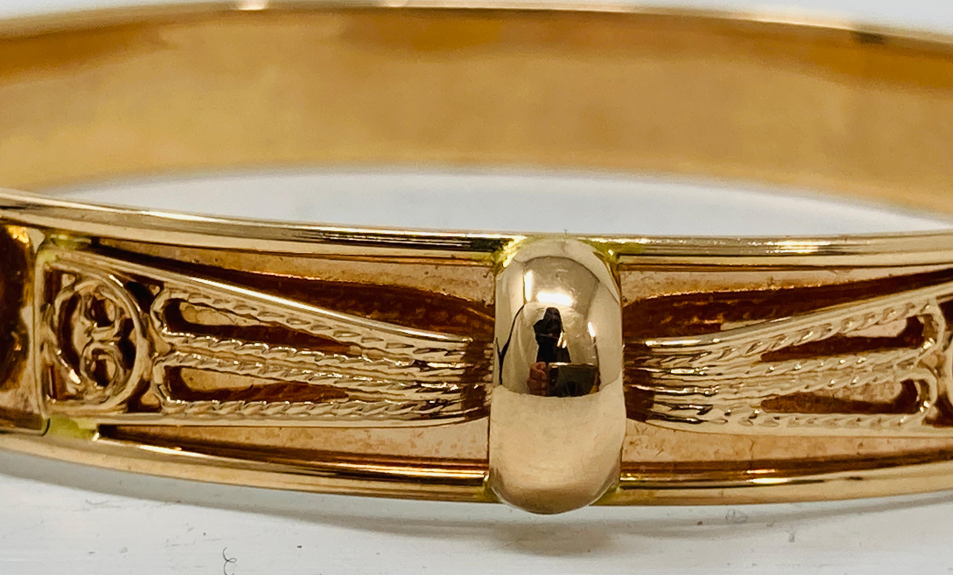Bracciale orientale francese vittoriano in oro 18 carati in vendita 8