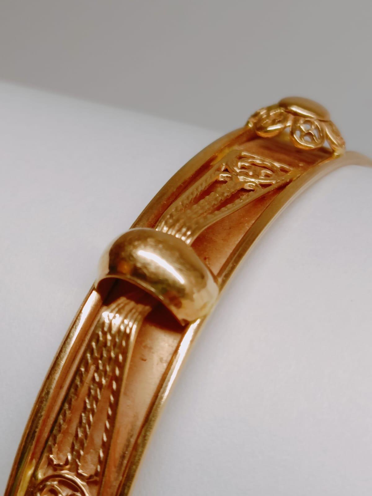 Vittoriano Bracciale orientale francese vittoriano in oro 18 carati in vendita