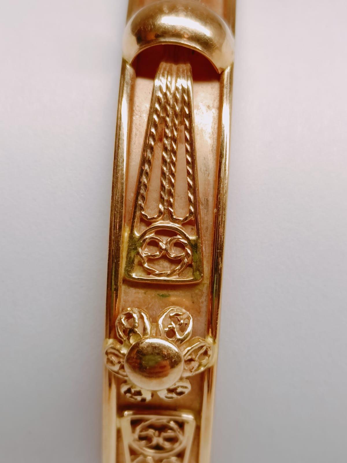 Bracciale orientale francese vittoriano in oro 18 carati In condizioni buone in vendita a North Hollywood, CA