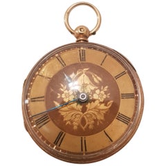 Antique Victorian 18-Karat Gold Watch with Exceptional 10 Karat Gold Associated Chain