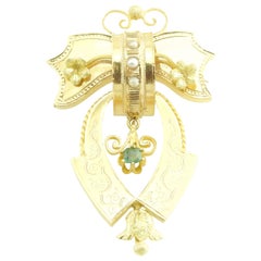  Victorian 18 Karat Yellow Gold Brooch / Pin