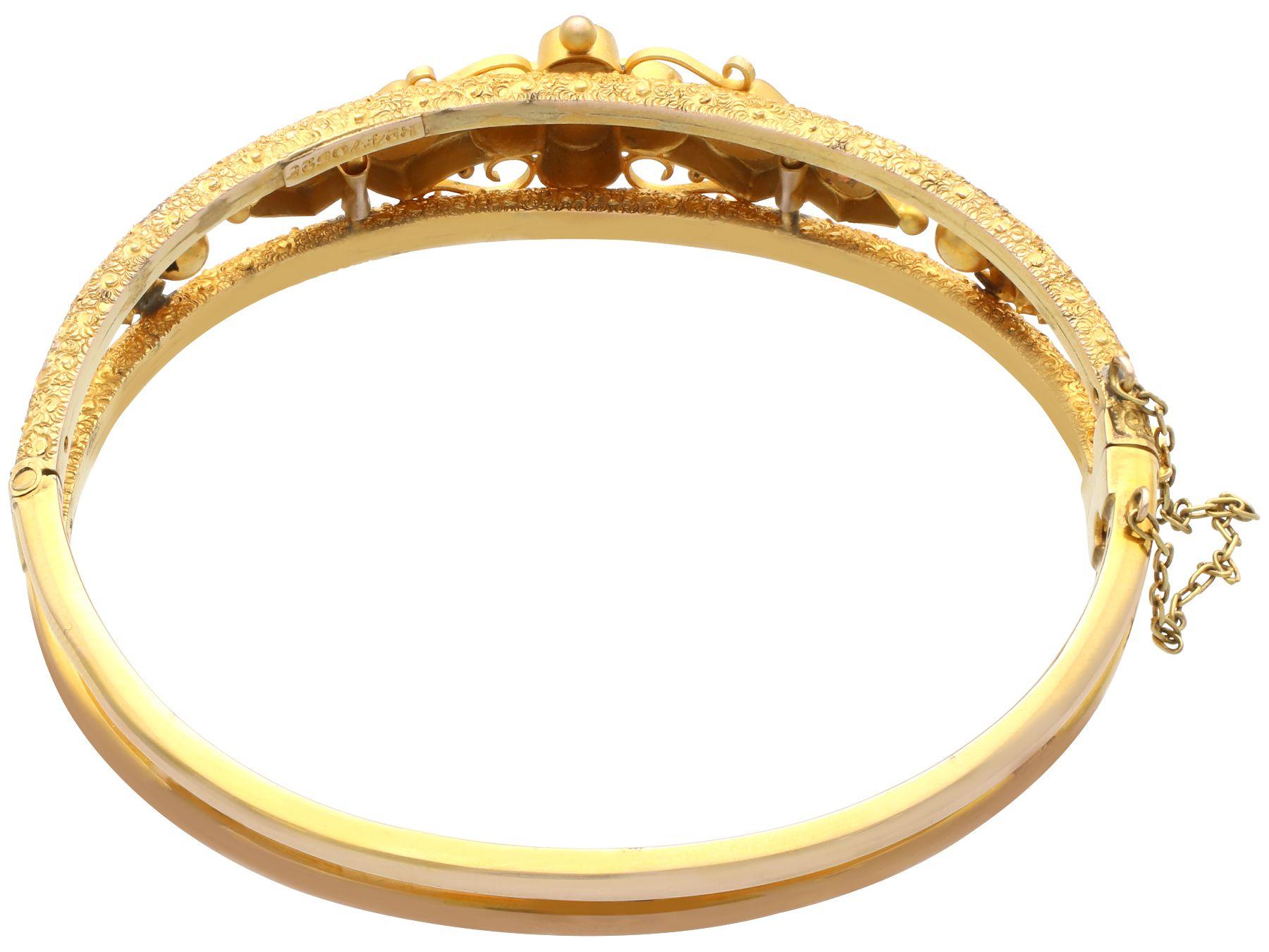 Bracelet victorien en or jaune orné d'opales et de diamants Pour femmes en vente