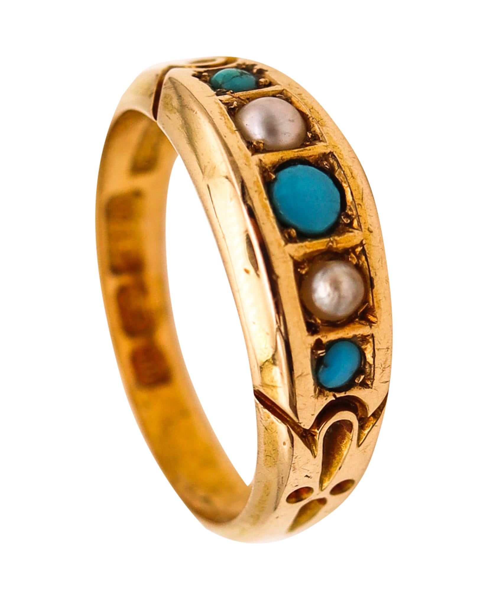 Victorian ring designed by S. Blanckensee & Son Ltd.

Beautiful antique ring, created in the city of Birmingham England at the jewelry atelier of S Blanckensee & Son Ltd., back in the 1886. This ring has been crafted in solid yellow gold of 18